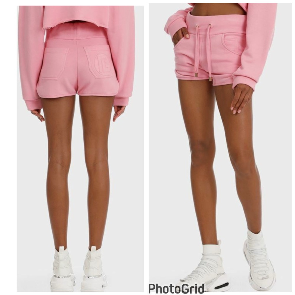 Balmain Monogram cotton/cashmere  short